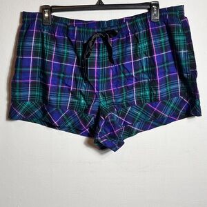 Victoria's Secret Multicolor Plaid Boxer Shorts XXL